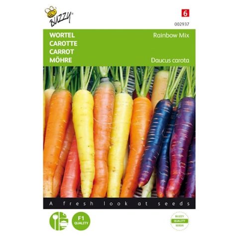 Carottes biologiques Rainbow Mix F1 Mélange de carottes Laitue Tube de légumes Graines de légumes vivaces pour balcon/terrasse de jardin Cioler Seed House 
