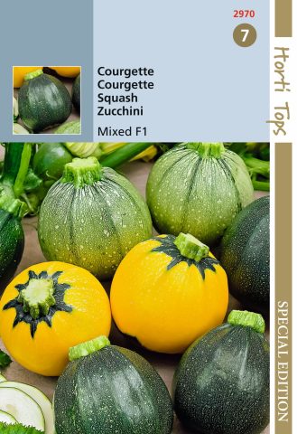 Graines de courgettes mixed round F1